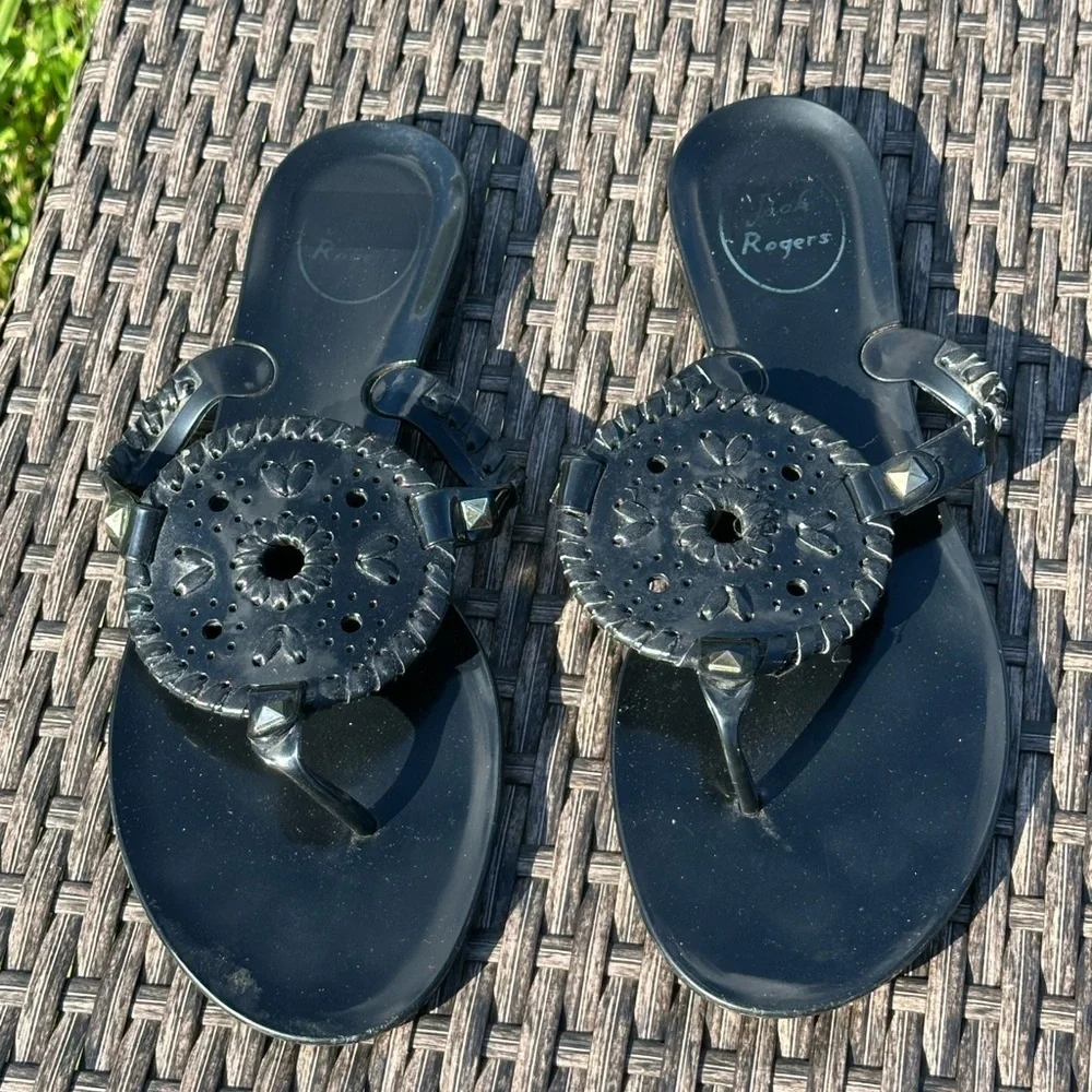 Jack Rogers Black Sandals